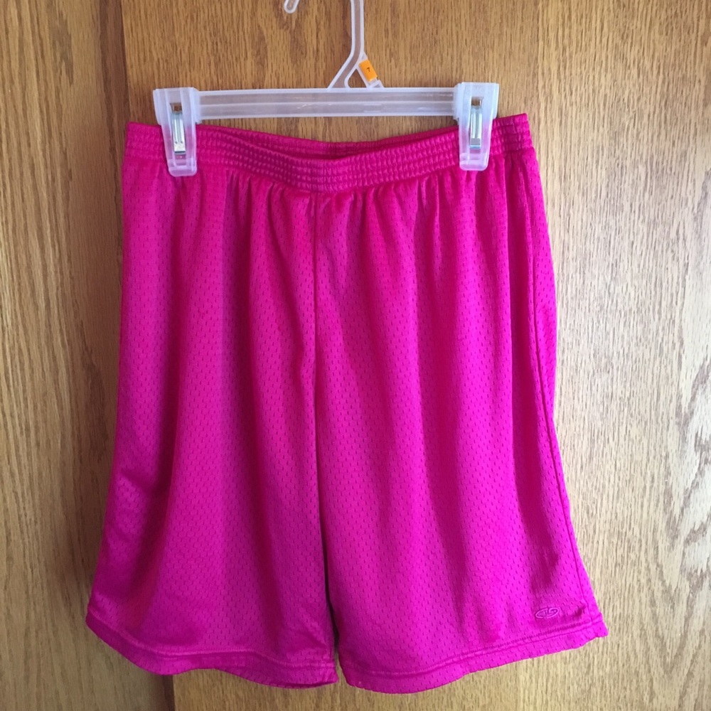 Pink champion gym shorts